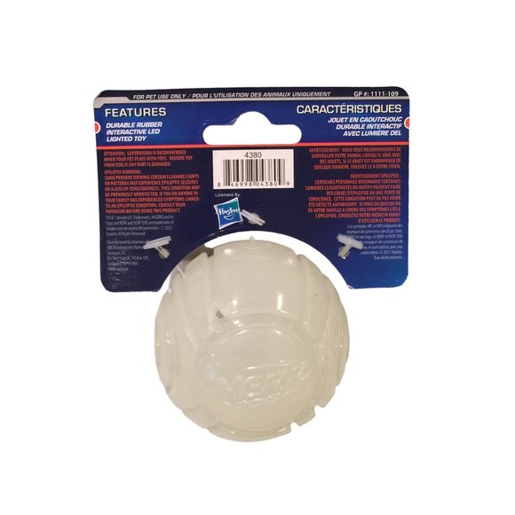 NERF DOG Shake to Light Up! Rubber Interactive LED Lighted Ball - Picture 2 of 5